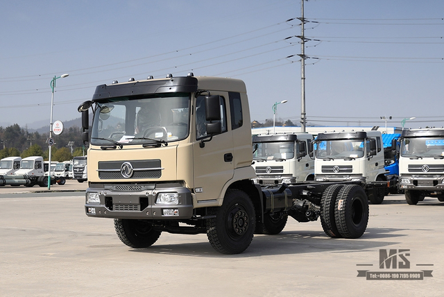Dongfeng 4*2 Tianjin Chassis _ 210 HP One and a half Row Cab Truck Chassis Commercial Vehicle_Dongfeng 4*2 Truck Chassis For Sale_Export Special Vehicle Chassis