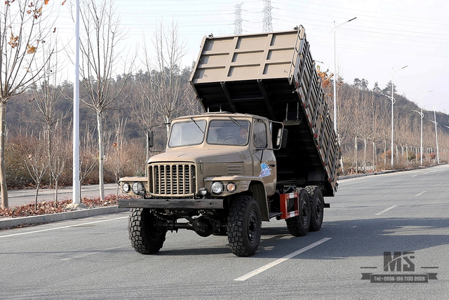 Dongfeng EQ2082 Barn Dump Truck_170 hp Six-wheel Drive Off-road Tipper Truck_6WD 240 2.5T truck_All-wheel Drive 25Y Truck Export Special Vehicle