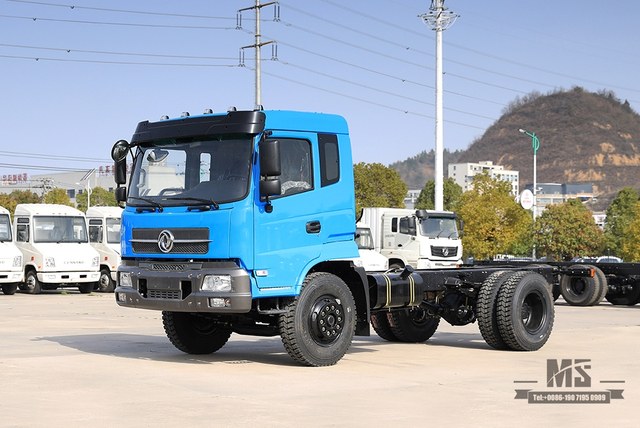 Dongfeng 4*2 Tianjin Truck Chassis _ 210 HP One and a half Row Cab Truck Chassis Commercial Vehicle_Dongfeng 4*2 Truck Chassis For Sale_Export Special Truck Chassis