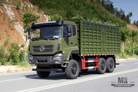 340 hp Dongfeng Six Wheel Drive Off-road Cargo Truck_6*6 15T High Container Heavy Duty Truck_6WD Special Logistics Truck for Export