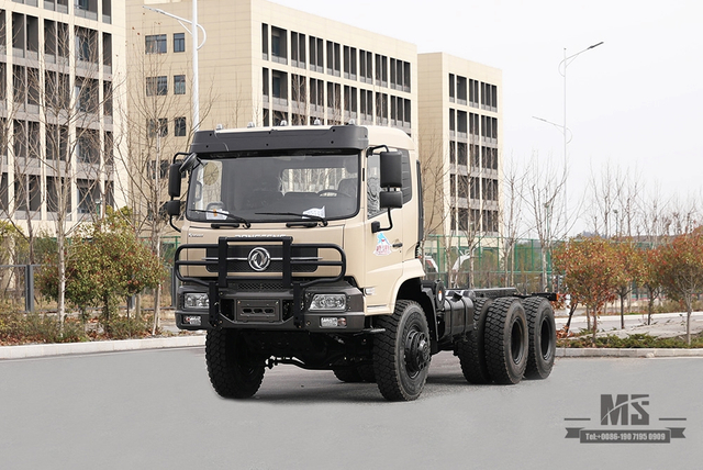 260hp Dongfeng Six wheel Drive Chassis for Sale_6*6 Flathead Head Rear Eight wheels Truck Chassis Coversion Manufacturer_Dongfeng Export Special Vehicle Chassis