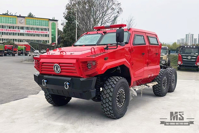 Six-wheel drive Double Row EQ5096MCTSS Protective Chassis_300hp 6WD Type II chassis upgrade Version_Dongfeng 6×6 protective armored vehicle