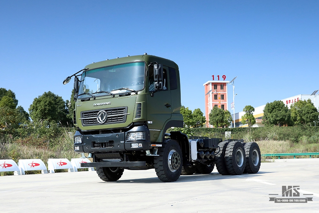 375hp Dongfeng 6*4 Off Road Truck Chassis_Dongfeng Hercules 6x4 Off-road Flathead Row Half Chassis_Export Special Vehicle Chassis