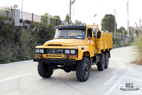 170 hp Dongfeng Six-wheel drive EQ2082 Truck_Gold Yellow 6*6 Single Row Pointed Head Off-road Special Truck_6×6 pointed 25Y Truck Export Special Vehicle