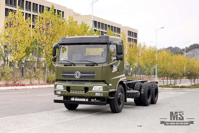 210hp Dongfeng 6*4 Off Road Truck Chassis_Dongfeng 6x4 Off-road Tanker Chassis_Flathead One-and-a-half Export Special Vehicle Chassis