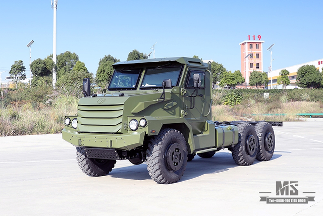 Dongfeng Six Wheel Drive Protective Truck Chassis_Customized 6×6 Pointed Head Off-Road Long-head Chassis_6WD Special Armored Vehicle Chassis_Dongfeng AWD Export Special Chassis
