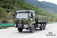 210hp Dongfeng Six wheel Drive Cargo Truck for Sale_6*6 Army Green Flathead Head Transport Truck With Bumper Coversion Manufacturer_Dongfeng 6WD Export Special Vehicle