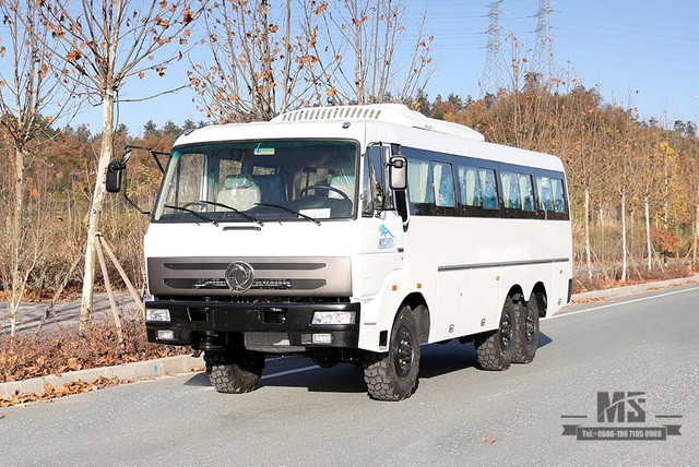 190 hp Dongfeng Six-wheel Drive Off Road Bus 6*6 Manual Six-speed Bus_Dongfeng Bus Conversion Manufacturer Export Special Vehicle