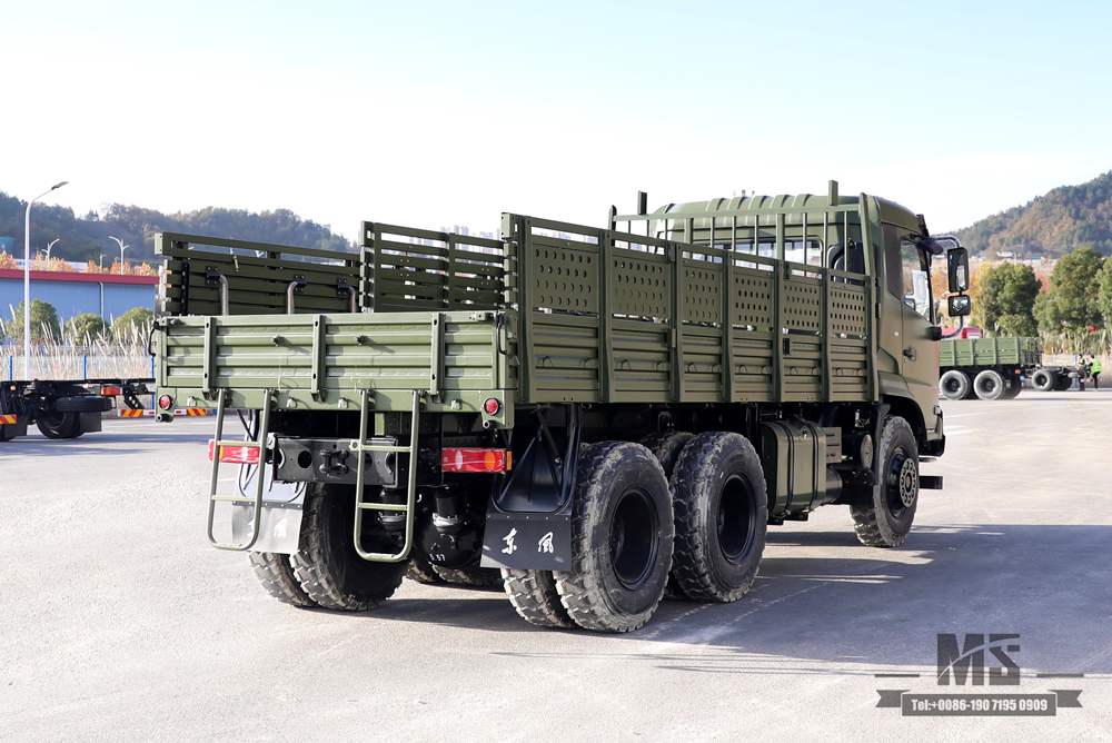 6x4 Dongfeng off-road truck_210 hp Flathead Row Half Cab Modification Transport truck_Dongfeng Cargo Truck Export Special Vehicle