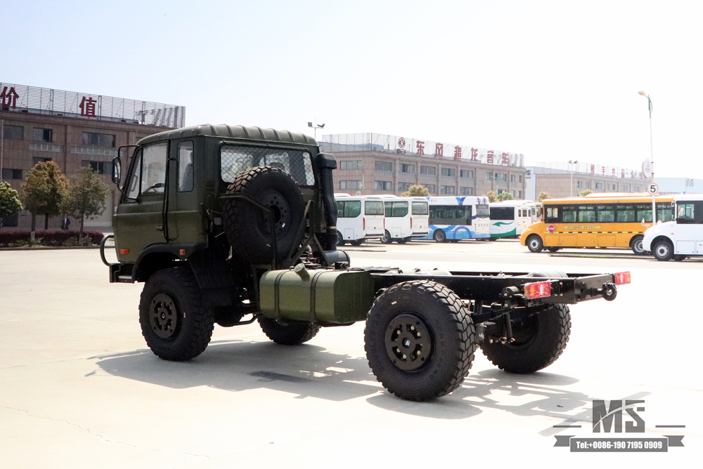 4*4 Dongfeng 2070 Off Road Truck Chassis_ 190hp One and a half 153 Cab Transport Truck Chassis for Sale_Dongfeng Four wheel Drive Export Special Vehicle Chassis