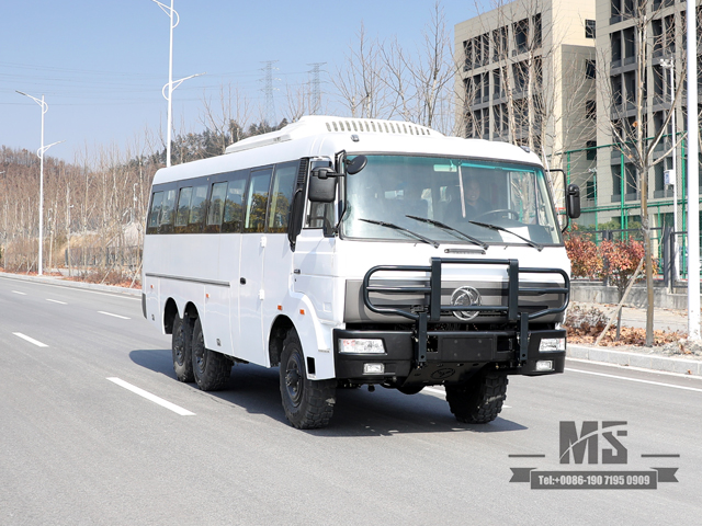 Dongfeng Six-wheel Drive Off Road Bus 190 hp 6*6 Manual Six-speed Bus with Bumper Dongfeng Bus for sale _Conversion Manufacturer Export Special Vehicle