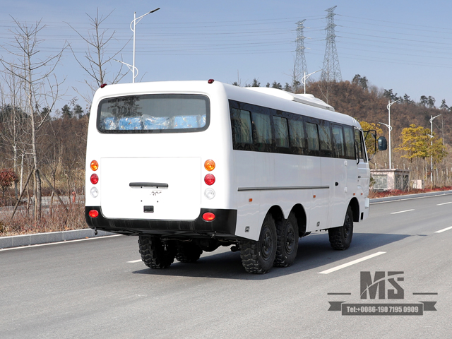 Dongfeng Six-wheel Drive Off Road Bus 190 hp 6*6 Manual Six-speed Bus with Bumper Dongfeng Bus for sale _Conversion Manufacturer Export Special Vehicle