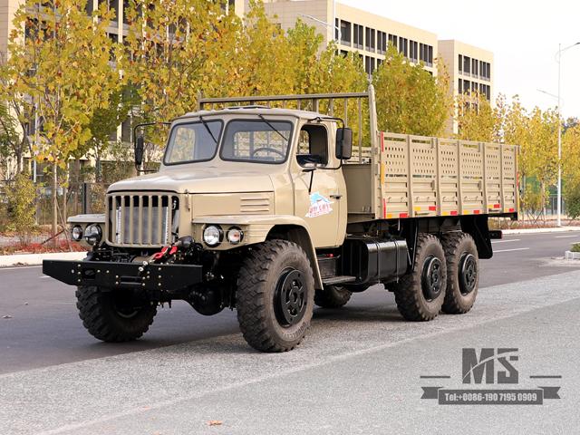 Six wheel Drive Dongfeng EQ2100 Off Road Truck_6×6 190hp Pointed Head Single Row Transportation Truck_All-wheel-Drive Export Special Truck