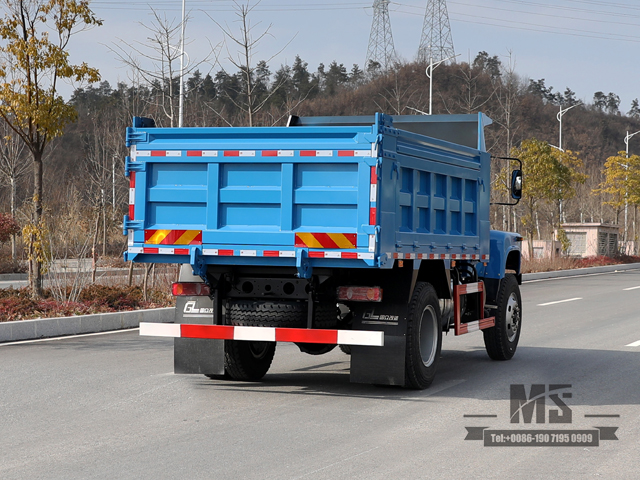 Blue 170hp Dongfeng 4*4 Tipper Truck_Single Row Pointed Head Dump Truck Mining Trucks Conversion Manufacturer_Export Special Vehicle