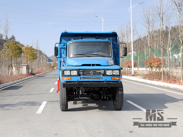 Blue 170hp Dongfeng 4*4 Tipper Truck_Single Row Pointed Head Dump Truck Mining Trucks Conversion Manufacturer_Export Special Vehicle