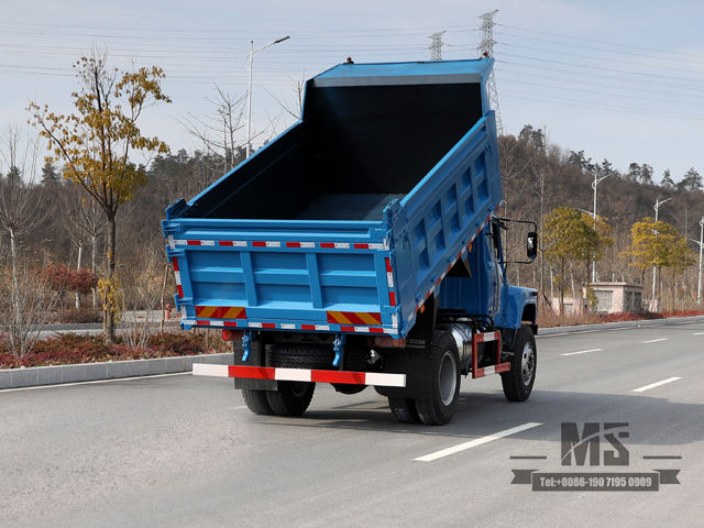 Blue 170hp Dongfeng 4*4 Tipper Truck Dump Truck _Single Row Pointed Head Construction Stie Mining Trucks_Export Special Vehicle Conversion Manufacturer