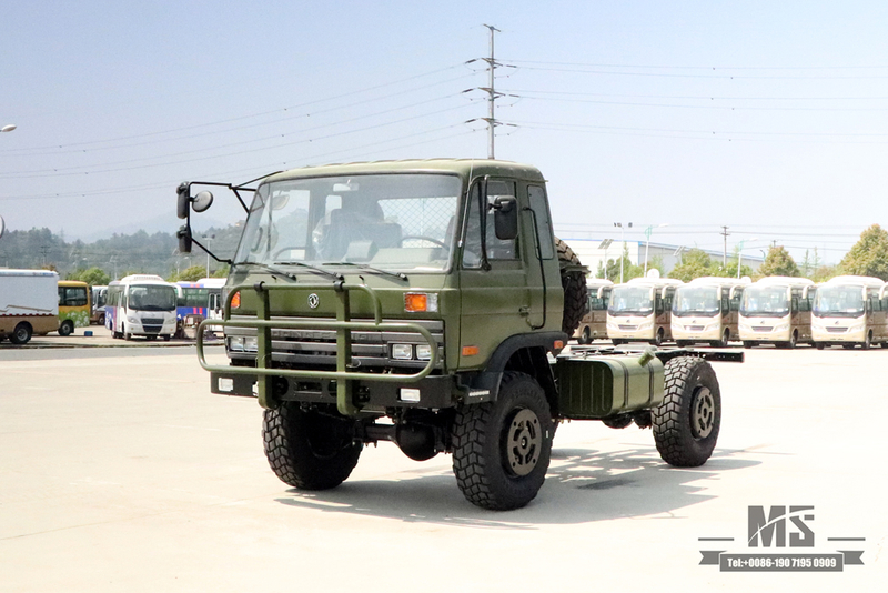 4*4 Dongfeng 2070 Off Road Truck Chassis_ 190hp One and a half 153 Cab Transport Truck Chassis for Sale_Dongfeng Four wheel Drive Export Special Vehicle Chassis