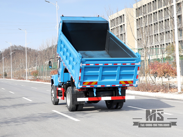 Blue 170hp Dongfeng 4*4 Tipper Truck Dump Truck _Single Row Pointed Head Construction Stie Mining Trucks_Export Special Vehicle Conversion Manufacturer