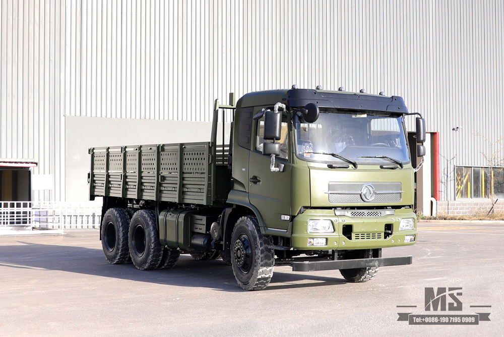 6x4 Dongfeng off-road truck_210 hp Flathead Row Half Cab Modification Transport truck_Dongfeng Cargo Truck Export Special Vehicle