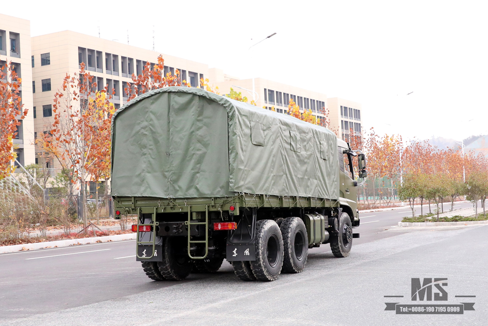 6x4 210 hp Dongfeng off-road truck_ Flathead Row Half Cab Transport truck Cargo Truck For sale_Dongfeng Export Special Vehicle