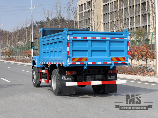 Blue 170hp Dongfeng 4*4 Tipper Truck_Single Row Pointed Head Dump Truck Mining Trucks Conversion Manufacturer_Export Special Vehicle