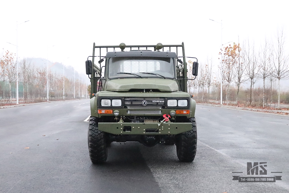 Dongfeng Army Green Six Wheel Drive EQ2100 _6×6 190 hp Classic Pointed Head 3.5T Three Axle Off-road Truck for sale_Dongfeng 245 Troop Carrier Export Special Vehicle 