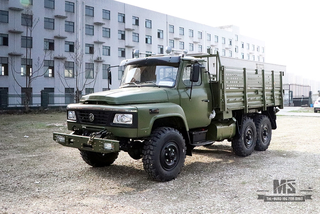 Dongfeng Army Green EQ2100 Off-road Truck_6×6 190 hp Classic Pointed Head Off-road Vehicle for sale_Dongfeng 6WD 245 Diesel Troop Carrier Export Special Vehicle 