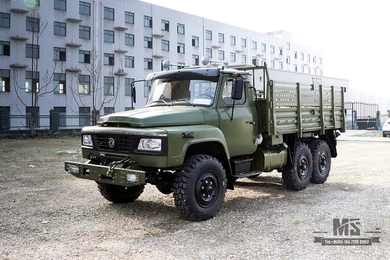 Dongfeng Army Green EQ2100 Off-road Truck_6×6 190 hp Classic Pointed Head Off-road Vehicle for sale_Dongfeng 6WD 245 Diesel Troop Carrier Export Special Vehicle 