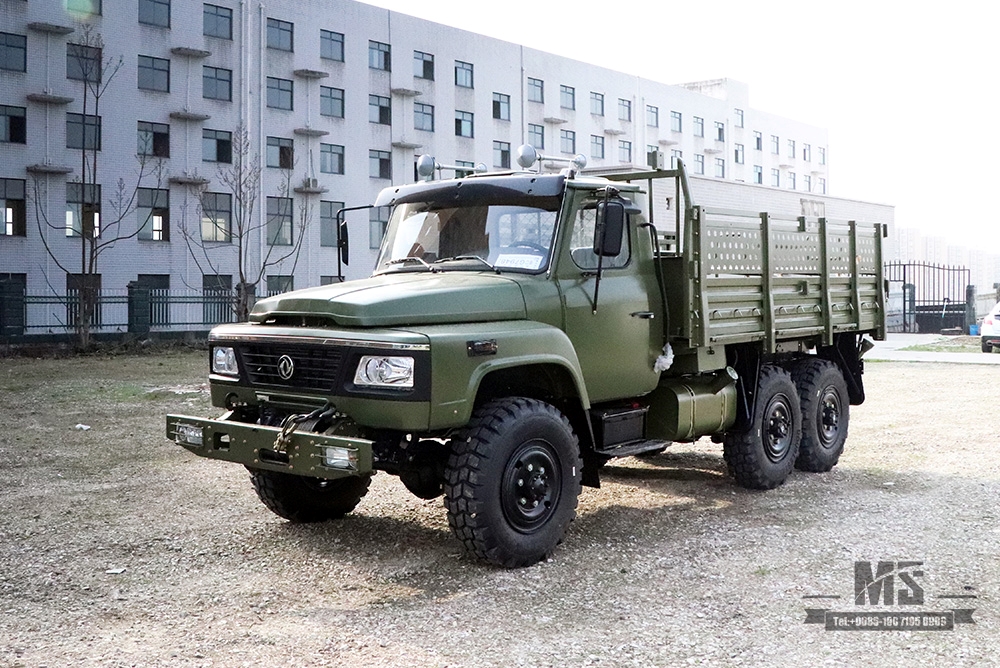 Dongfeng Army Green EQ2100 Off-road Truck_6×6 190 hp Classic Pointed Head Off-road Vehicle for sale_Dongfeng 6WD 245 Diesel Troop Carrier Export Special Vehicle 
