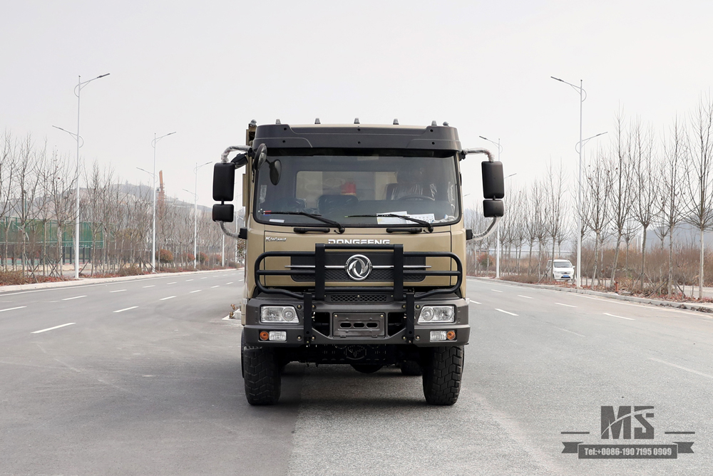 210hp Dongfeng Six Wheel Drive Dump Truck_ 6×6 Flat Head Tipper Truck 6*6 Off Road Transportation Truck_Export Special Vehicle