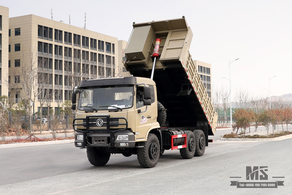 210hp 6*6 Dongfeng Dump Truck_ Flat Head Tipper Truck Six Wheel Drive Off Road Transportation Truck for Sale_Export Special Vehicle