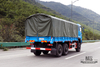Dongfeng Six Wheel Drive Transportation Truck_340hp Dongfeng 6*6 Flat Head Cargo Truck With Canopy pole Brake Water Cooling Tank Long Distance Truck_Export Special Vehicle