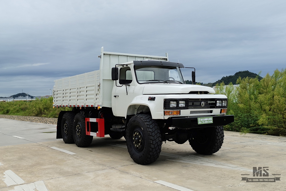 190hp Dongfeng Six wheel Drive EQ2100 Dump Truck_6×6 Pointed Head Single Row Constructiion Site Mining Tipper Truck_AWD Export Special Truck