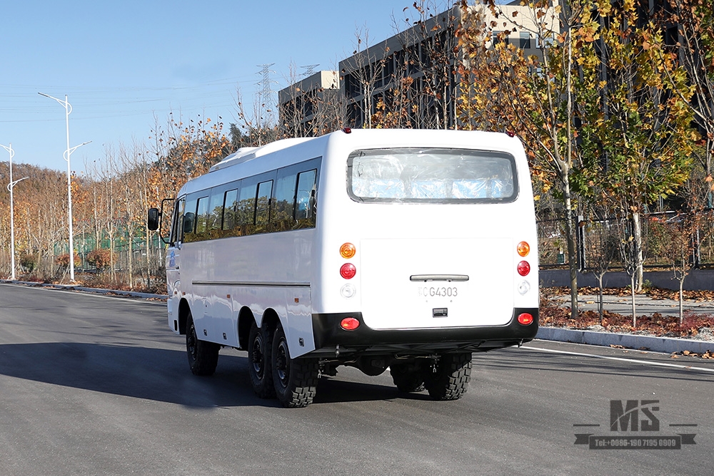 190 hp Dongfeng Six-wheel Drive Off Road Bus 6*6 Manual Six-speed Bus_Dongfeng Bus Conversion Manufacturer Export Special Vehicle