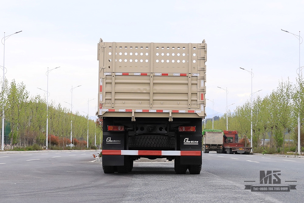 260hp Six Wheel Drive Dongfeng Dump Truck_6*6 Flat Head Cargo Box Baffle Heightened Tipper Truck Off Road Transportation Truck_Export Special Vehicle