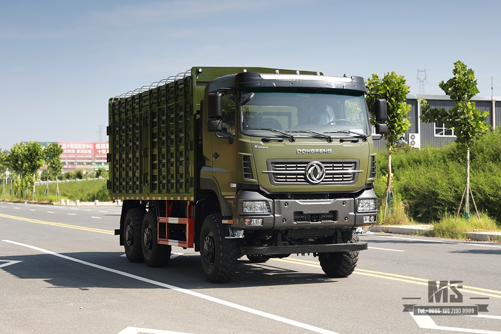 340 hp Dongfeng Six Wheel Drive Off-road Cargo Truck_6*6 15T High Container Heavy Duty Truck_6WD Special Logistics Truck for Export
