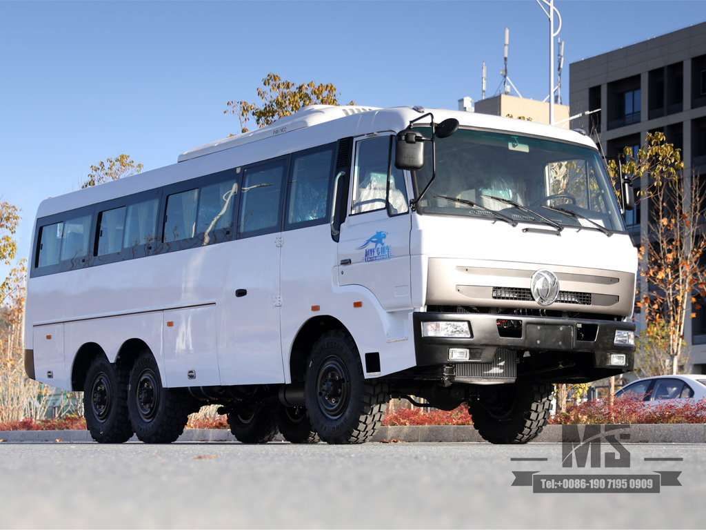 Dongfeng Six-wheel Drive Off Road Bus 190 HP 6*6 Manual Six-speed Bus with Bumper Dongfeng Bus for sale Conversion Manufacturer Export Special Vehicle