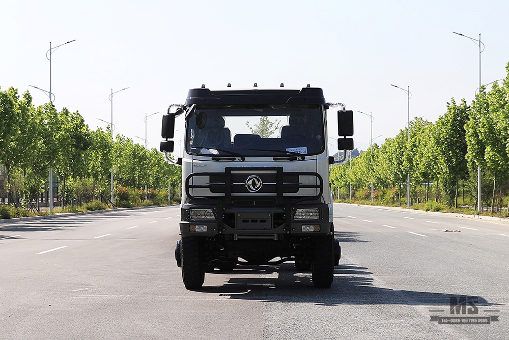 266hp Dongfeng Six wheel Drive Chassis_6*6 Flathead Head Rear Eight wheels Heavy Duty Truck Chassis Coversion Manufacturer_Dongfeng 6WD Export Special Vehicle Chassis