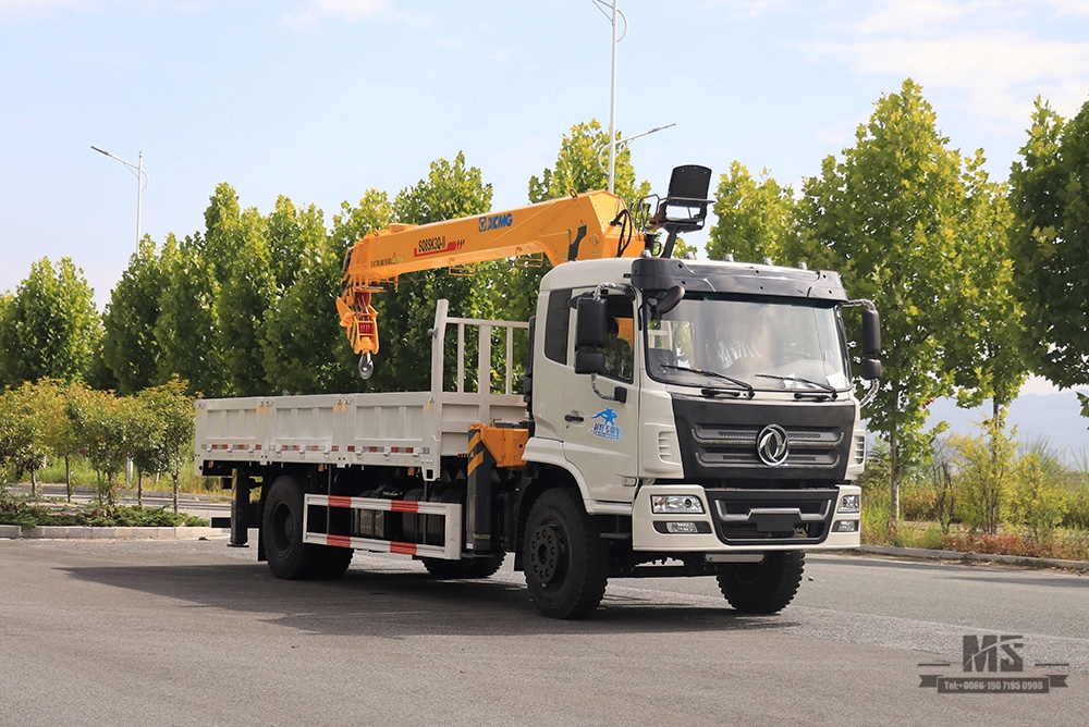 266hp Dongfeng 4×2 Truck Mounted Crane New Flathead Cabin Row Half Crane Truck Export Special Vehicle