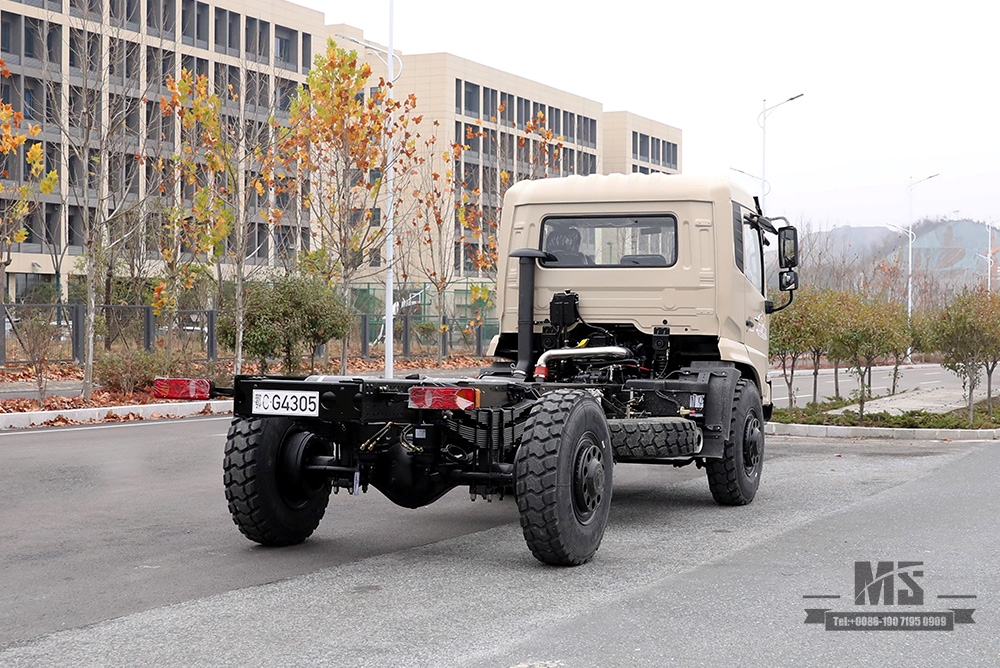 Dongfeng Four Wheel Drive Camel Grey Cargo Truck Chassis_4*4 Off-road Truck Chassis_Long-distance Truck Export Special Purpose Chassis