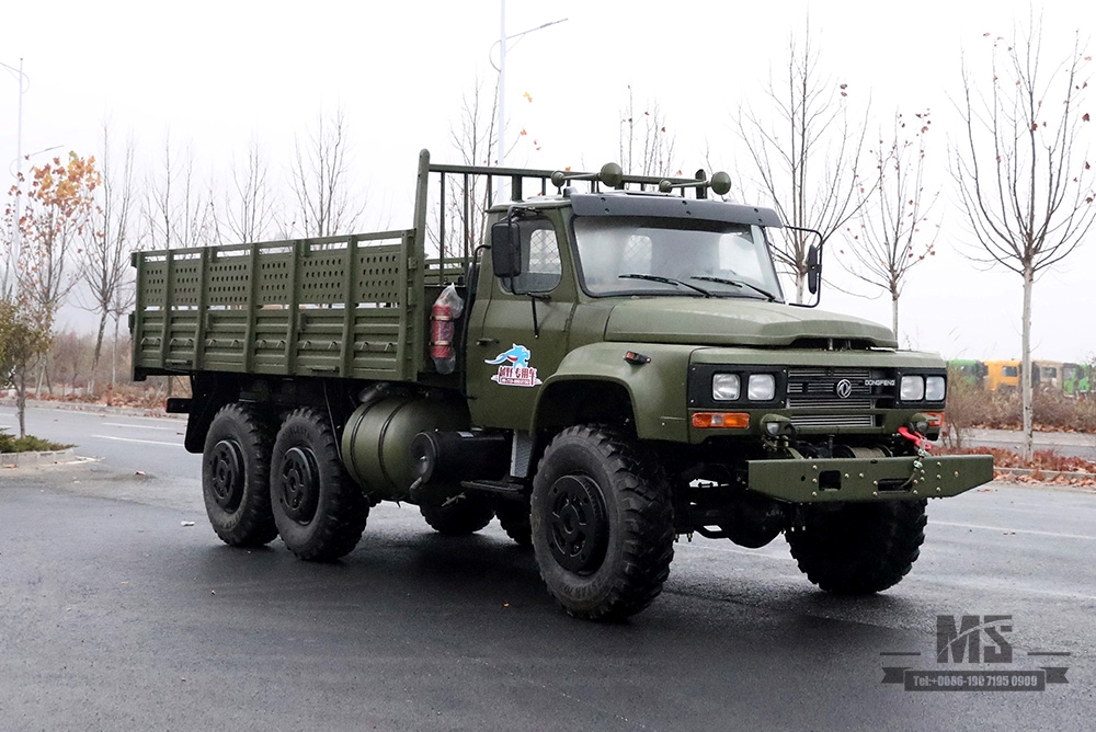 Dongfeng Army Green Six Wheel Drive EQ2100 _6×6 190 hp Classic Pointed Head 3.5T Three Axle Off-road Truck for sale_Dongfeng 245 Troop Carrier Export Special Vehicle 