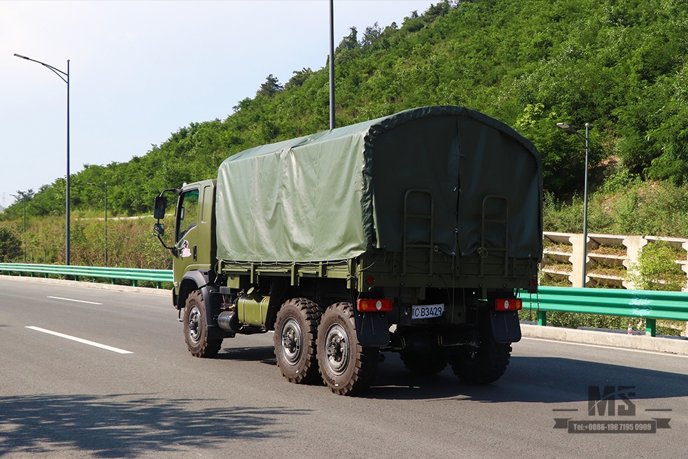 Flathead Dongfeng EQ240 6WD Off-road Truck_All-Wheel Drive EQ2082 Diesel Cargo Truck For Sale_Dongfeng 6x6 Civilian Off-road Truck for Sale_Export Special Vehicle