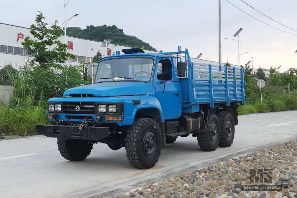 170 hp Dongfeng EQ2082_Six-wheel drive Off-road Special Truck_Double Glass Single Row 240 Transport Vehicle_6×6 pointed 25Y Truck Export Special Vehicle