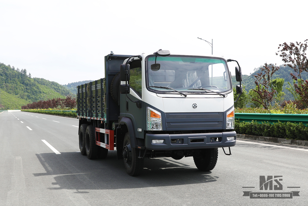 5T 6WD Light Dump Truck_6*6 260hp Diesel Off-road Tipper Truck_Six Wheel Drive Dongfeng Bobcat Dump Truck for Sale_Export Special Purpose Vehicle