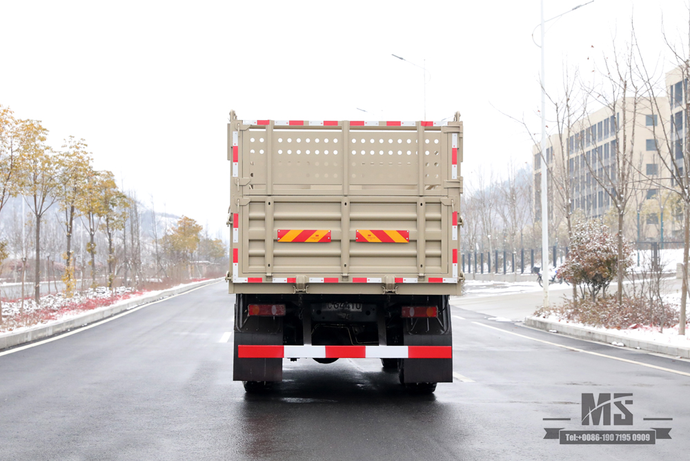 Six Wheel Drive Dongfeng Dump Truck_6*6 Flat Head Cargo Box Baffle Heightened Tipper Truck Off Road Transportation Truck_Export Special Vehicle