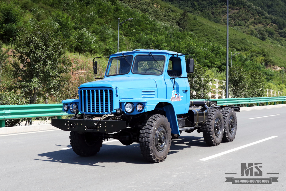 170 hp EQ2082 Chassis_Dongfeng six-wheel drive EQ2082 off-road truck chassis_Double glass 240 transport vehicle_6×6 pointed 25Y truck export special chassis