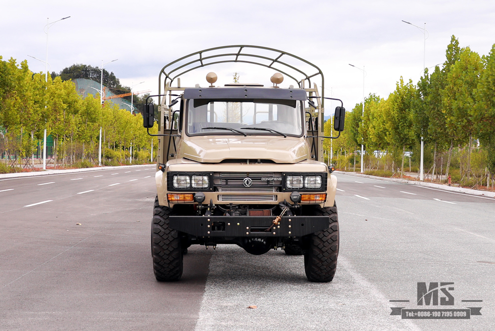 4*4 Dongfeng Cargo Truck_190 hp Long-head 2.5T Off-road Truck with Winch_Four Wheel Drive Long-distance Truck Export Special Purpose Vehicle
