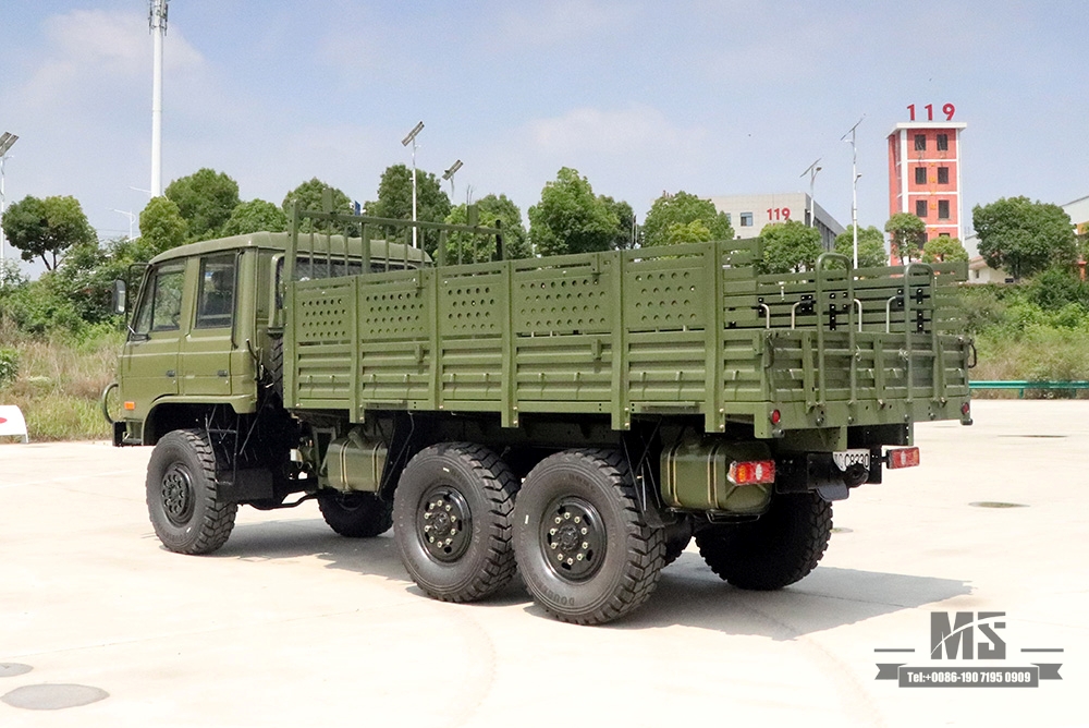 Dongfeng Six Wheel Drive EQ2102 Off Road Truck_6×6 Army Green Double Row 153 Cab Cargo Truck 6WD Transportation Truck For Sale_Export Special Vehicle