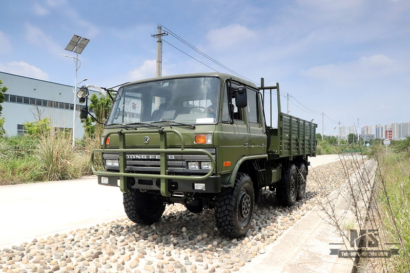 Dongfeng Six Wheel Drive EQ2102 Off Road Truck_6×6 Army Green 3.6T Double Row 153 Cab Cargo Truck Truck For Sale_Export Special Vehicle