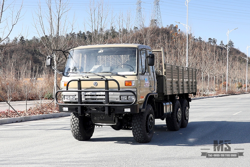 EQ2102 Dongfeng Six Wheel Drive Off Road Truck_ 6×6 Camel Grey One and a Half 153 Cab Transportation Truck_Dongfeng Classic AWD Truck Export Special Purpose Vehicle